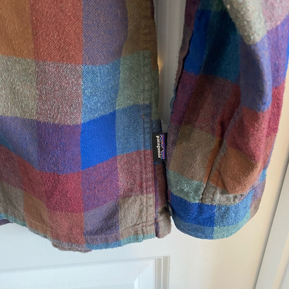 Patagonia Organic Cotton Plaid Shirt - Red, Blue, Brown - Picture 3 of 7